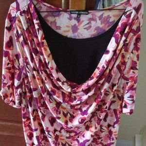 Women's George. Classics Stretch Short Sleeve Blouse/Top Size: XXL